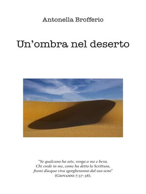 cover image of Un'ombra nel deserto